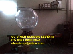Lampu Taman Bulat Clear 25cm